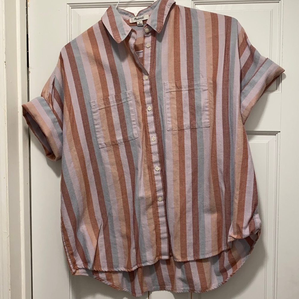 Madewell Boyfriend striped shirt